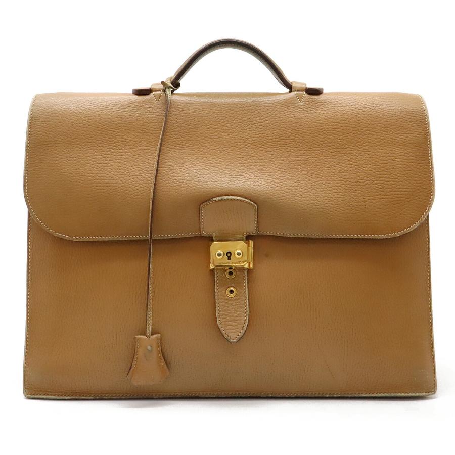 エルメス サックアデペッシュ38 ブリーフケース アルデンヌ ライトキャメル エルメス サックアデペッシュ38 ブリーフケース アルデンヌ ライトキャメル