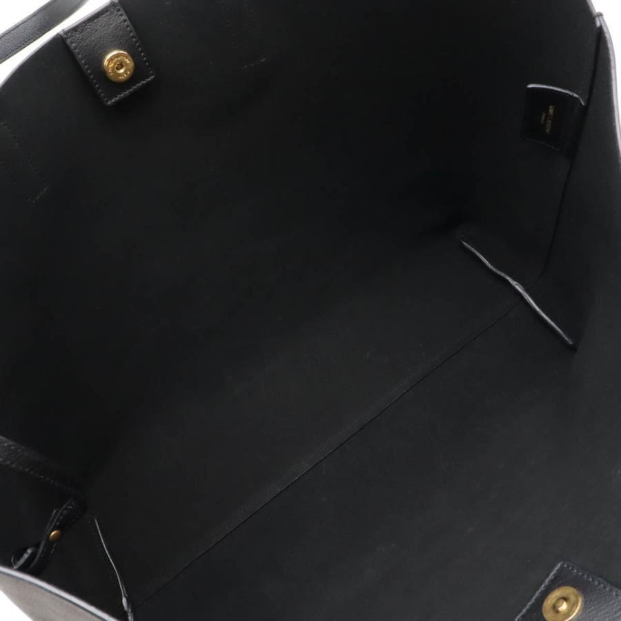 サンローラン レザー トートバッグ ショッピングトート ポーチ付 ブラック 黒 ショッピングバッグ サンローラン（レザー） | Saint Laurent