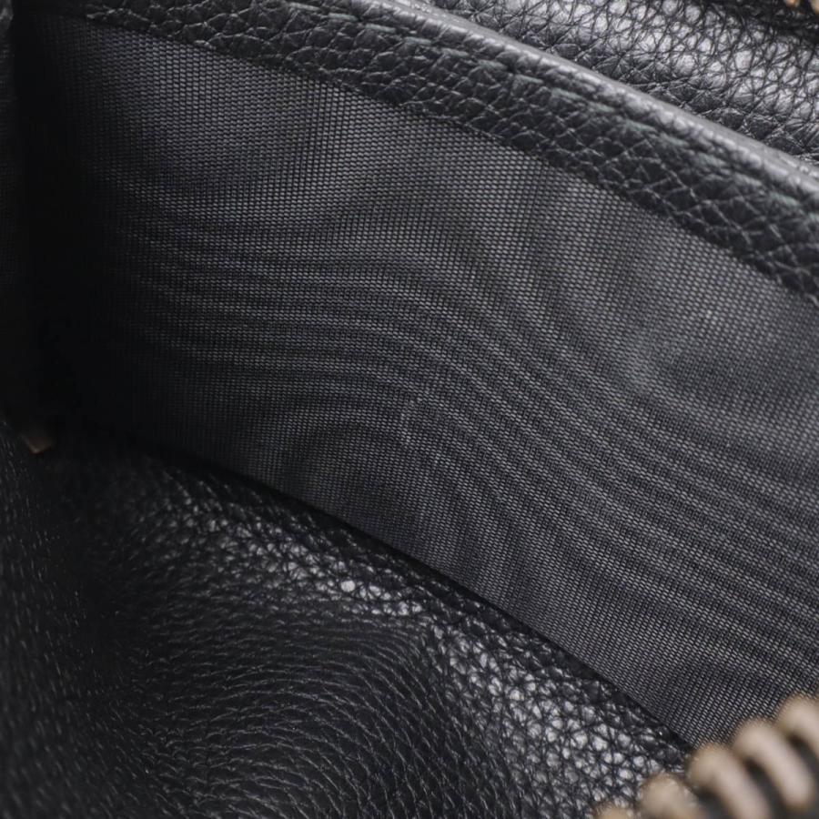 GUCCI グッチ グッチプリント コインケース 小銭入れ コインパース カードケース レザー ブラック 黒 ゴールド金具 496319 | GUCCI | 05