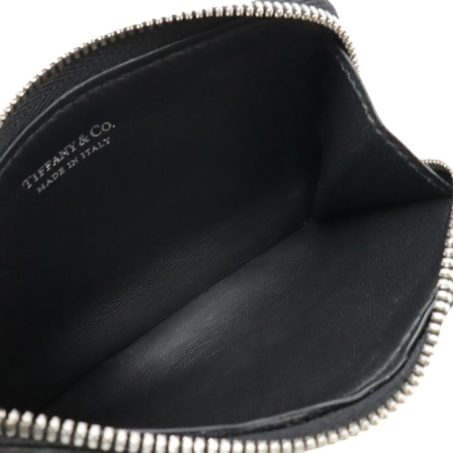 TIFFANY&Co. ティファニー リターン トゥ ティファニー ケース 小銭入れ ラウンドファスナー レザー 黒 ブラック  シルバー金具 TIFFANY&Co.（ティファニー） リターン トゥ コインケース 小銭入れ