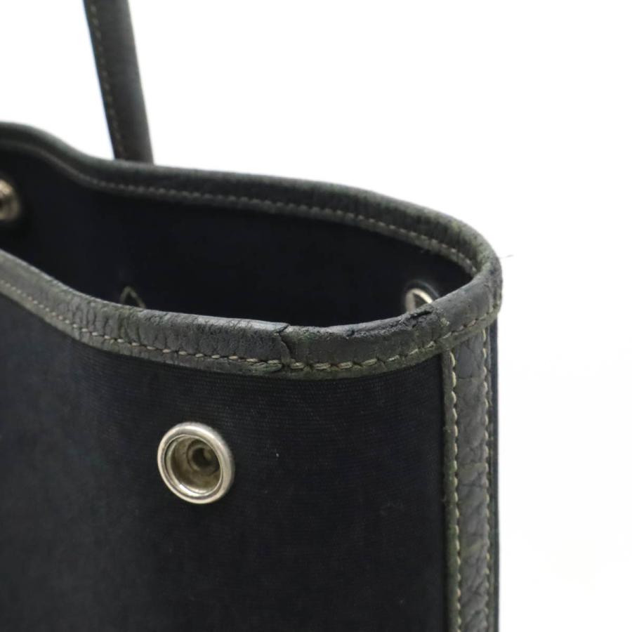 HERMES エルメス ガーデンファイルMM トートバッグ ラージトート ハンドバッグ 縦長 トワルオフィシエ レザー ブラック 黒 □H刻印 | HERMES | 05