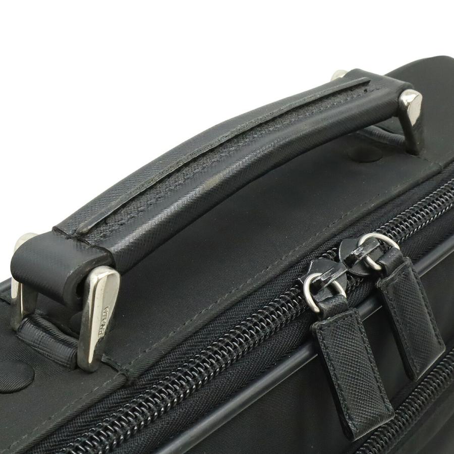 PRADA プラダ トライアングルロゴ ビジネスバッグ ブリーフケース PCケース 2WAY ショルダーバッグ ナイロン NERO 黒 ブラック | PRADA | 03