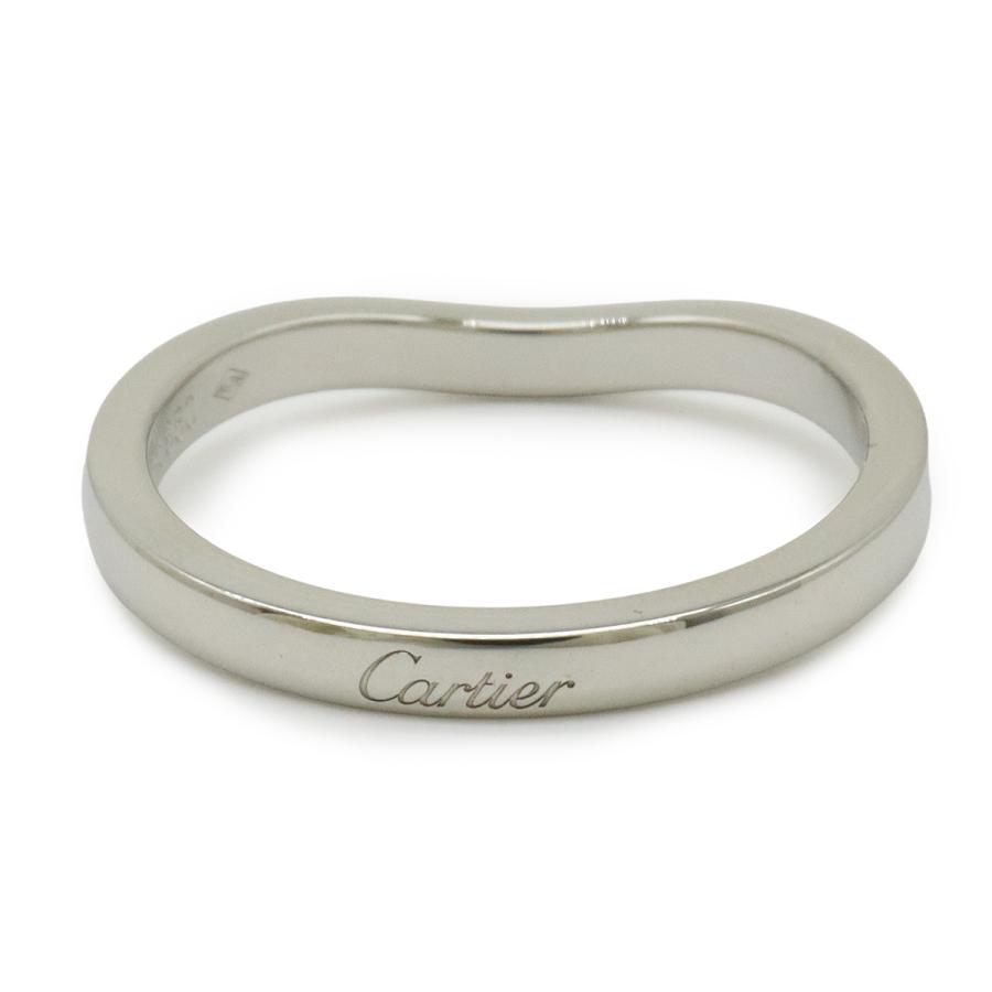 Cartier カルティエ バレリーナ カーブ ウェディングリング 指輪 セミパヴェセッティング Pt950 プラチナ D0.09ct #49 B4093000 | Cartier | 03