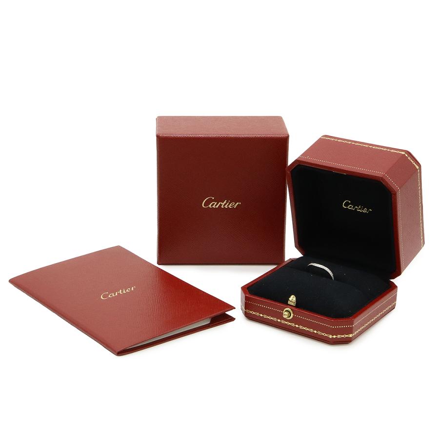 Cartier カルティエ バレリーナ カーブ ウェディングリング 指輪 セミパヴェセッティング Pt950 プラチナ D0.09ct #49 B4093000 | Cartier | 07