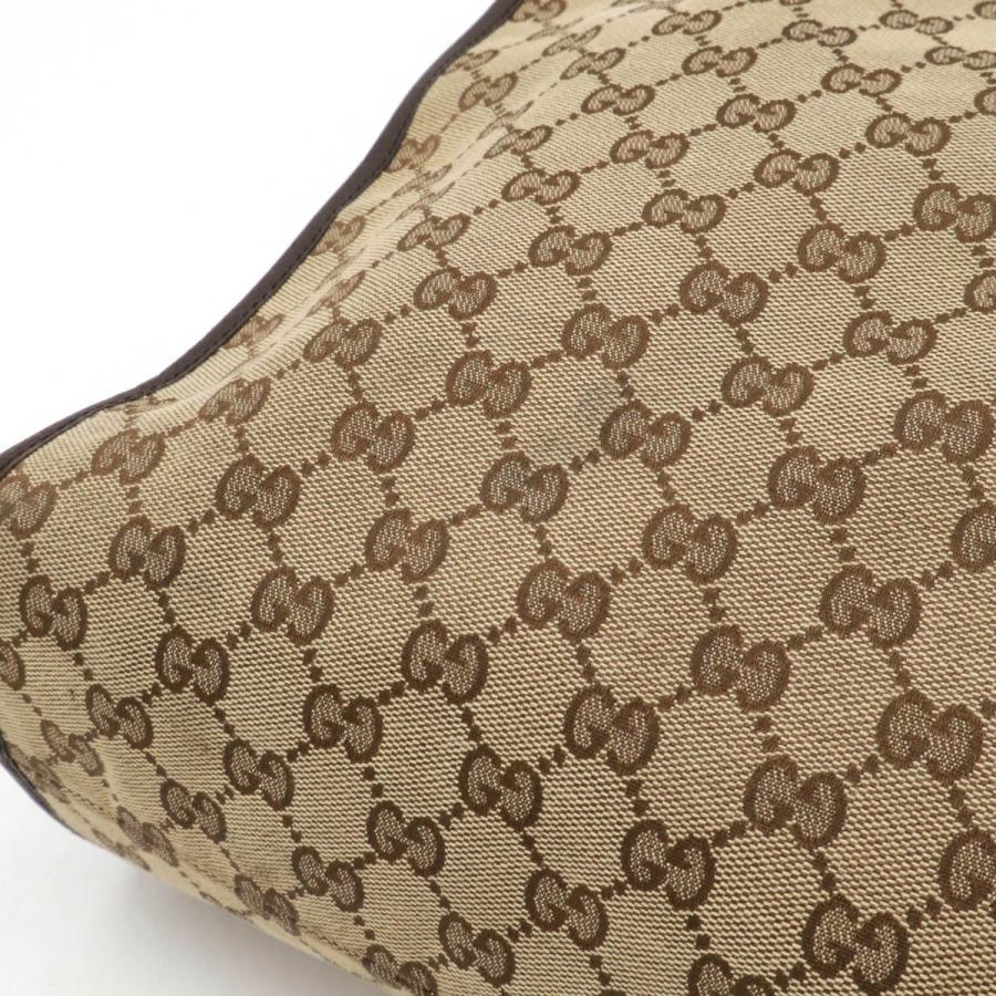 GUCCI グッチ GGキャンバス トートバッグ ラージトート ショルダーバッグ レザー カーキベージュ ダークブラウン 181090 | GUCCI | 03