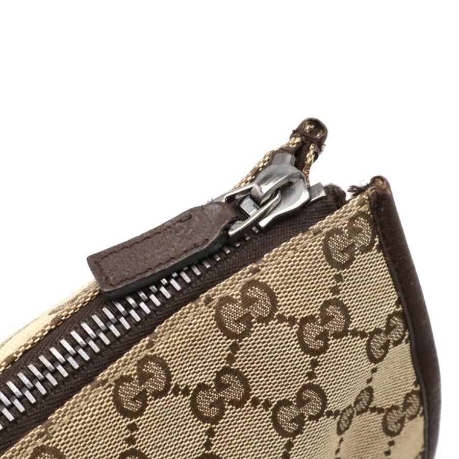 GUCCI グッチ GGキャンバス トートバッグ ラージトート ショルダーバッグ レザー カーキベージュ ダークブラウン 181090 | GUCCI | 04