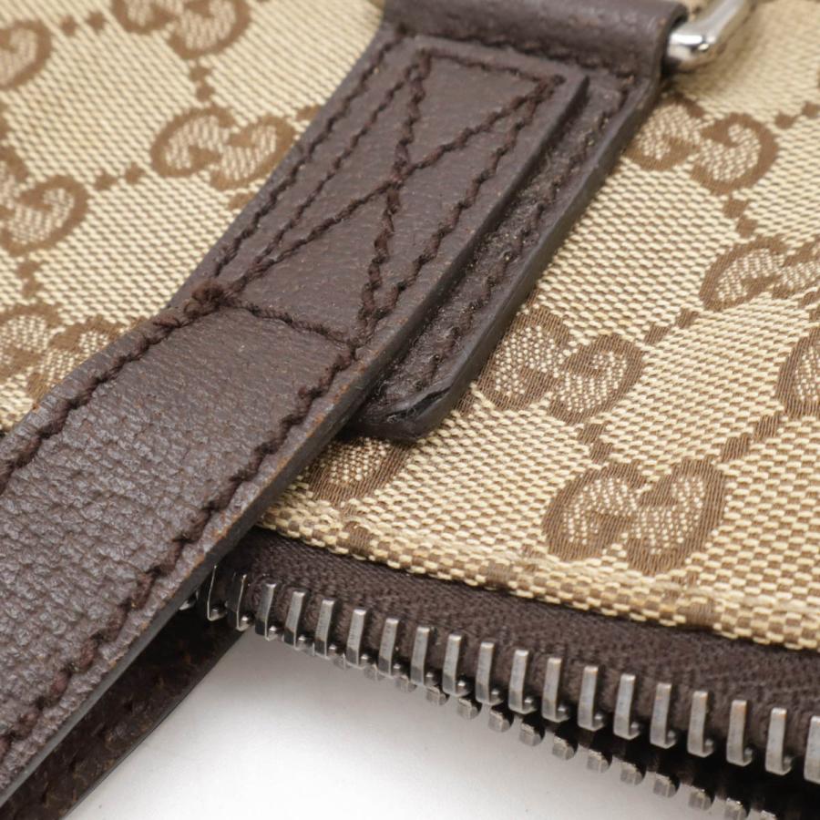 GUCCI グッチ GGキャンバス トートバッグ ラージトート ショルダーバッグ レザー カーキベージュ ダークブラウン 181090 | GUCCI | 06