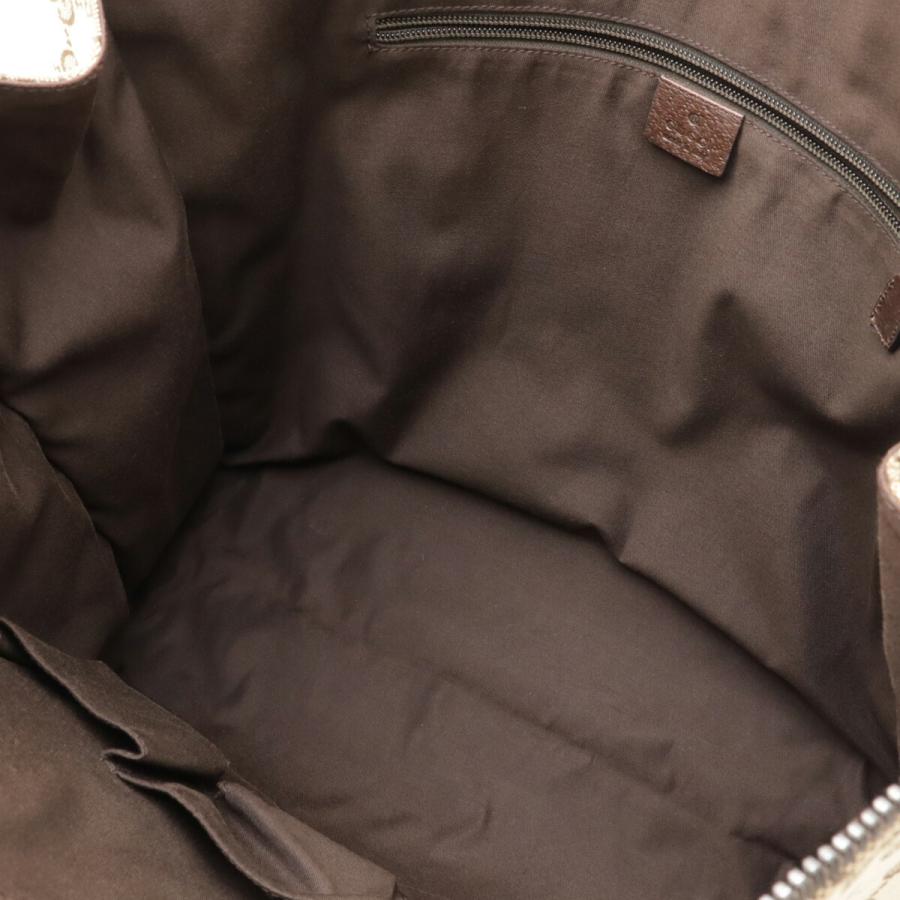 GUCCI グッチ GGキャンバス トートバッグ ラージトート ショルダーバッグ レザー カーキベージュ ダークブラウン 181090 | GUCCI | 07