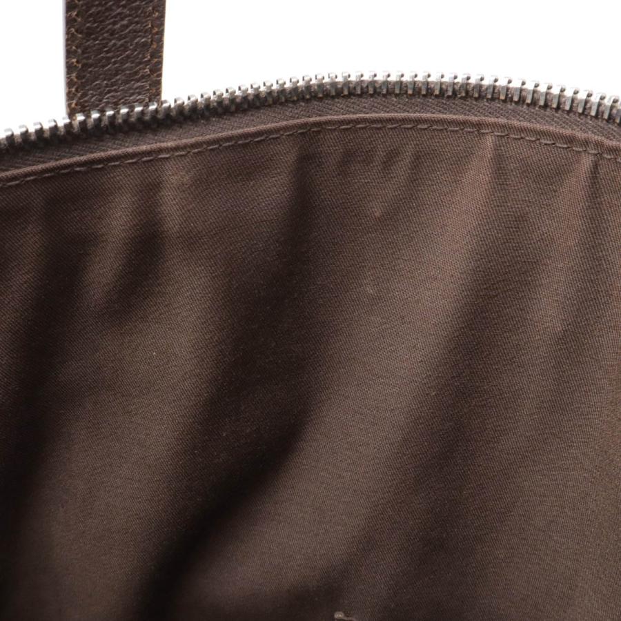 GUCCI グッチ GGキャンバス トートバッグ ラージトート ショルダーバッグ レザー カーキベージュ ダークブラウン 181090 | GUCCI | 08