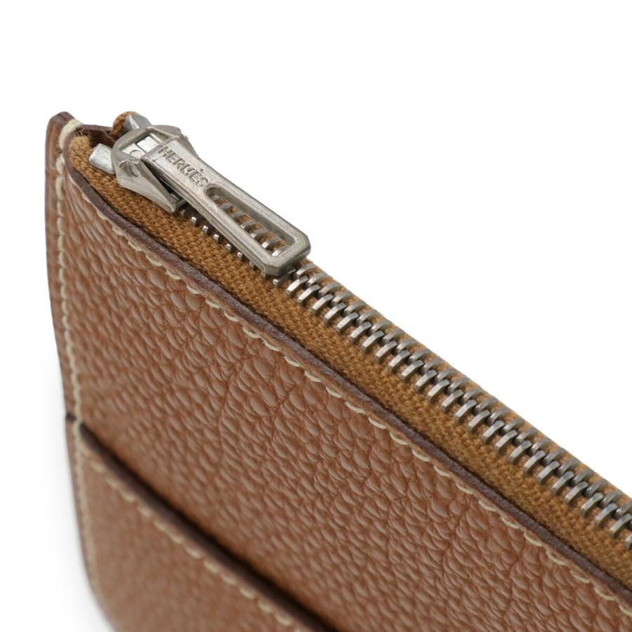 HERMES エルメス ドゴン用コインケース 付属品 コインケースのみ 小銭入れ コインパース トゴ レザー ゴールド キャメル シルバー金具 | HERMES | 03