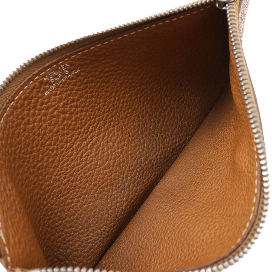 HERMES エルメス ドゴン用コインケース 付属品 コインケースのみ 小銭入れ コインパース トゴ レザー ゴールド キャメル シルバー金具 | HERMES | 04