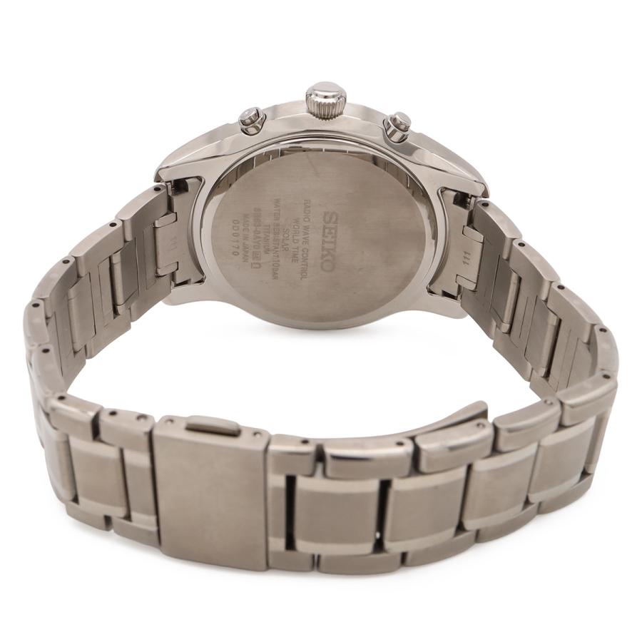 SEIKO セイコー BRIGHTZ ブライツ ワールドタイム デイト グリーン文字盤 SS メンズ ソーラー電波 腕時計 SAGA307 8B63-0AY0 | SEIKO | 06
