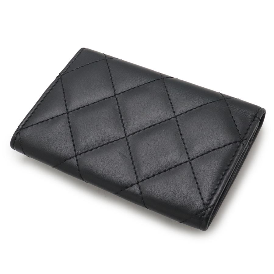 CHANEL シャネル カンボンライン ココマーク カードケース パスケース 名刺入れ カーフスキン レザー エナメル ブラック 黒 A50081 | CHANEL | 01