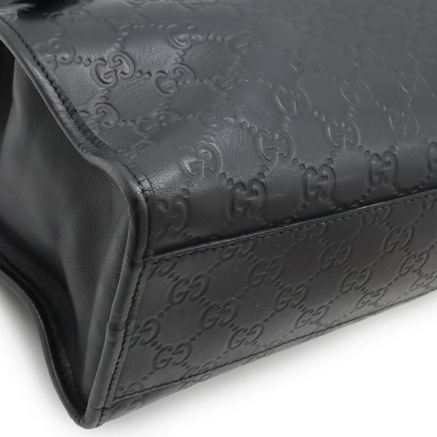 GUCCI グッチ グッチシマ ウェブループ ビジネスバッグ ブリーフケース 書類カバン ラバーコーティングレザー ブラック 黒 246410 | GUCCI | 02