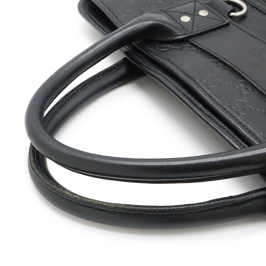 GUCCI グッチ グッチシマ ウェブループ ビジネスバッグ ブリーフケース 書類カバン ラバーコーティングレザー ブラック 黒 246410 | GUCCI | 04