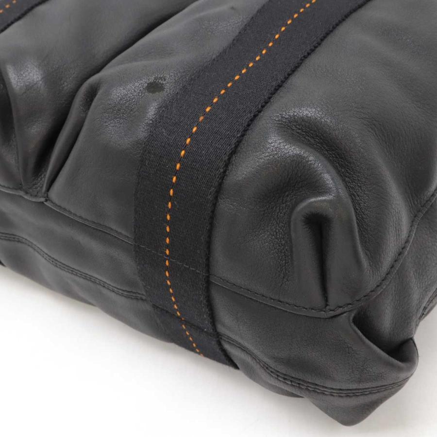 HERMES エルメス キャラバン ホリゾンタルMM トートバッグ 2WAY ショルダーバッグ 斜め掛け ヴォーデルマ レザー ブラック 黒 オレンジ | HERMES | 02