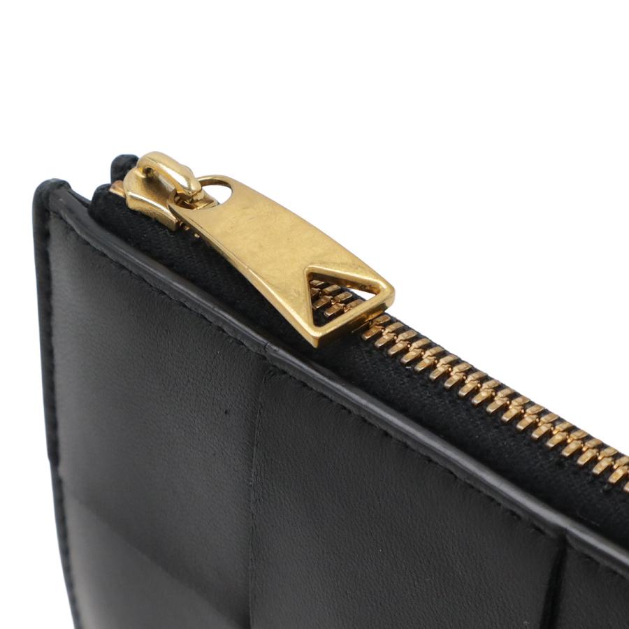BOTTEGA VENETA ボッテガ ヴェネタ ボッテガベネタ カセット マキシイントレチャート キーポーチ コインケース レザー ブラック 黒 | BOTTEGA VENETA | 03