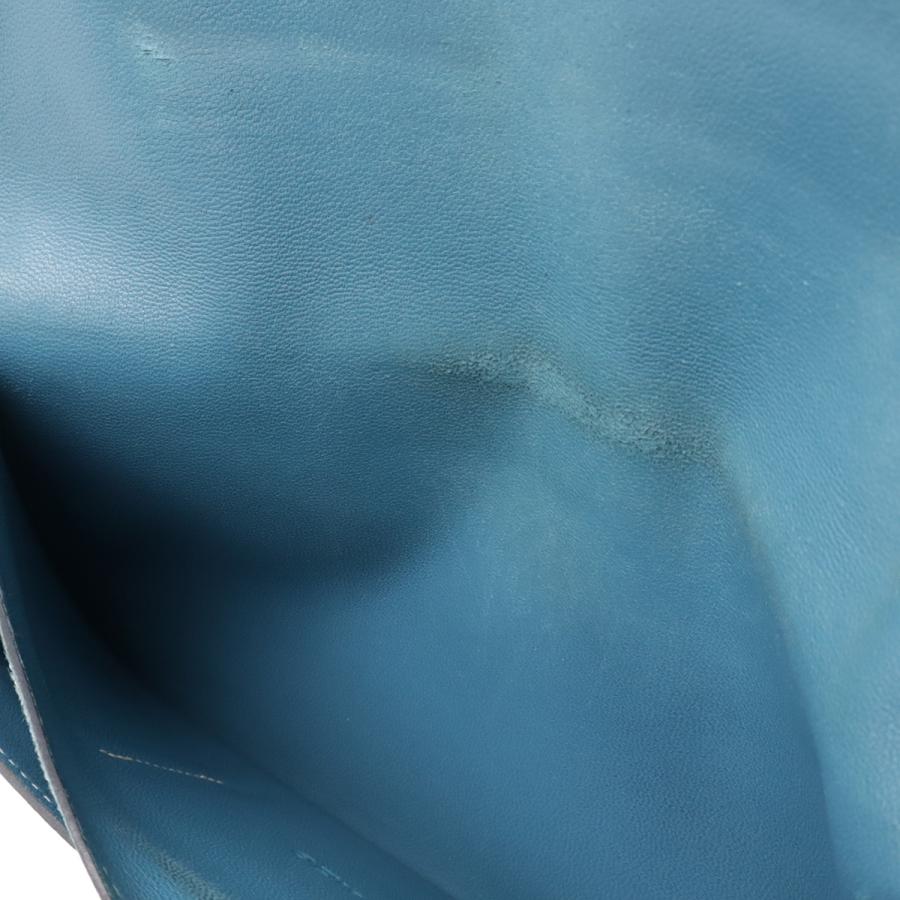 HERMES エルメス ドゴンデュオ ドゴンGM 2つ折長財布 二つ折り長財布 トゴ レザー ブルージーン コインケース付き □O刻印 | HERMES | 05