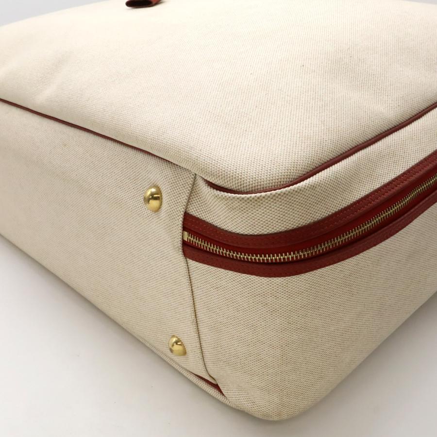 HERMES エルメス ヴィクトリア60 ボストンバッグ 旅行カバン トラベルバッグ トワルアッシュ トリヨンクレマンス ナチュラル レッド | HERMES | 02