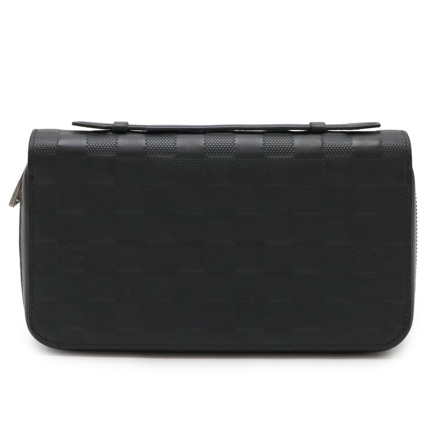 LOUIS VUITTON ルイ ヴィトン ダミエアンフィニ ジッピー XL セカンドバッグ クラッチバッグ レザー オニキス 黒 ブラック メンズ N61254 | LOUIS VUITTON