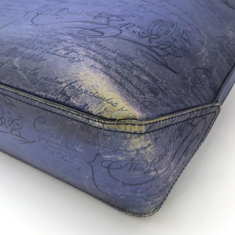 Berluti ベルルッティ トゥジュール カリグラフィ トートバッグ ビジネスバッグ 肩掛け ヴェネチアンレザー ブルー 青 | Berluti | 02