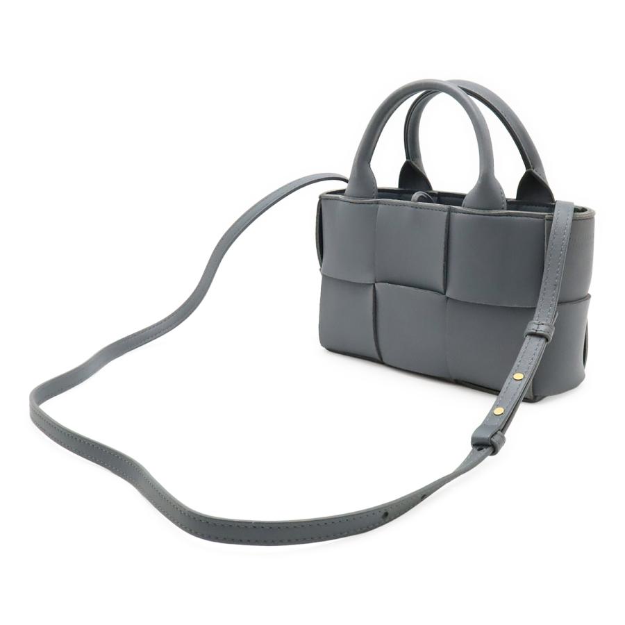 BOTTEGA VENETA ボッテガ ヴェネタ マキシイントレチャート キャンディー アルコ ミニトートバッグ 2WAYショルダー レザー グレー | BOTTEGA VENETA | 01