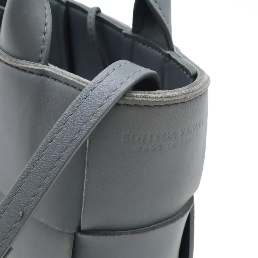 BOTTEGA VENETA ボッテガ ヴェネタ マキシイントレチャート キャンディー アルコ ミニトートバッグ 2WAYショルダー レザー グレー | BOTTEGA VENETA | 04