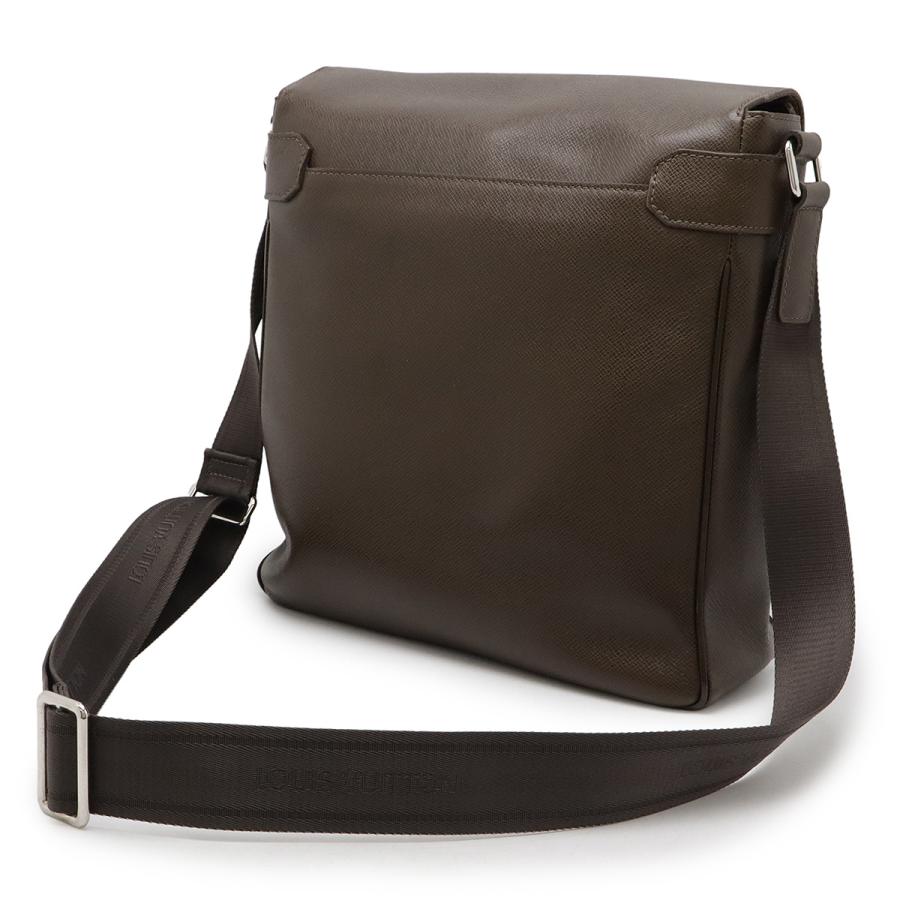 LOUIS VUITTON ルイ ヴィトン タイガ ミロ ショルダーバッグ メッセンジャーバッグ 斜め掛け レザー グリズリ 茶 ブラウン シルバー金具 | LOUIS VUITTON | 01