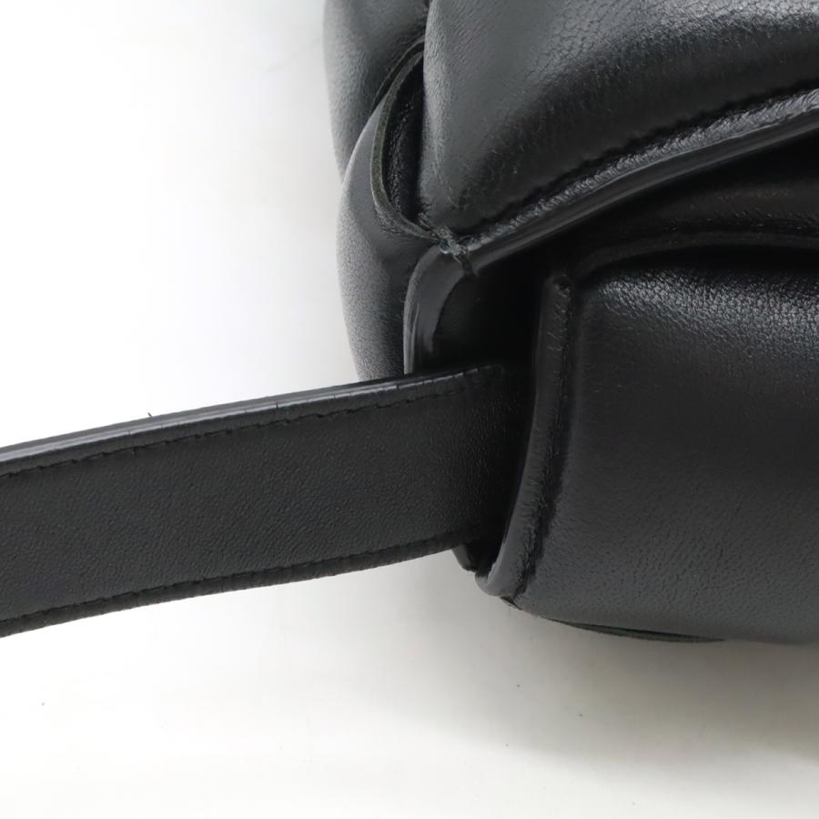 BOTTEGA VENETA ボッテガ ヴェネタ マキシ イントレチャート パデッド カセット ショルダーバッグ ポシェット レザー ブラック | BOTTEGA VENETA | 03