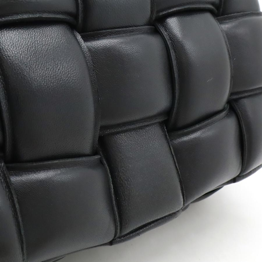 BOTTEGA VENETA ボッテガ ヴェネタ マキシ イントレチャート パデッド カセット ショルダーバッグ ポシェット レザー ブラック | BOTTEGA VENETA | 07