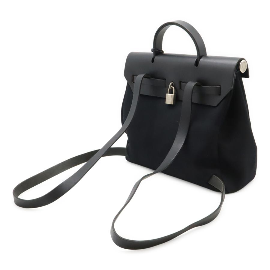 エルメス エールバッグ アドPM バックパック ブラック レザー リュック HERMES エルメス エールバッグ アドPM リュックサック バック