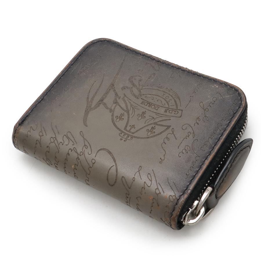 Berluti ベルルッティ カリグラフィ ワパ ラウンドファスナー コインケース 小銭入れ コインパース スクリットレザー グレー系 | Berluti | 01