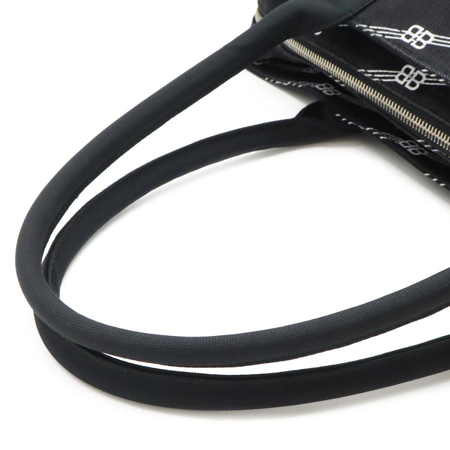 BALENCIAGA バレンシアガ BBモノグラム トレード トートバッグ ラージトート ショルダーバッグ キャンバス ブラック 黒 ホワイト 白 | BALENCIAGA | 03