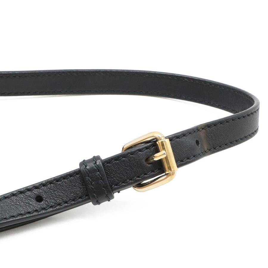 GUCCI グッチ マイクログッチシマ ショルダーバッグ 斜め掛け レザー ブラック 黒 ゴールド金具 アウトレット品 607723 | GUCCI | 04