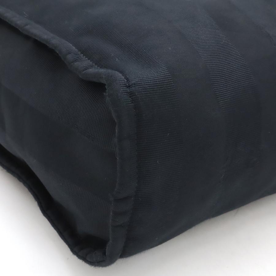 FENDI フェンディ ロゴ ペカン トートバッグ ハンドバッグ ショルダーバッグ セミショルダー ナイロン ブラック 黒 ゴールド トリコロール 7VA426 | FENDI | 02