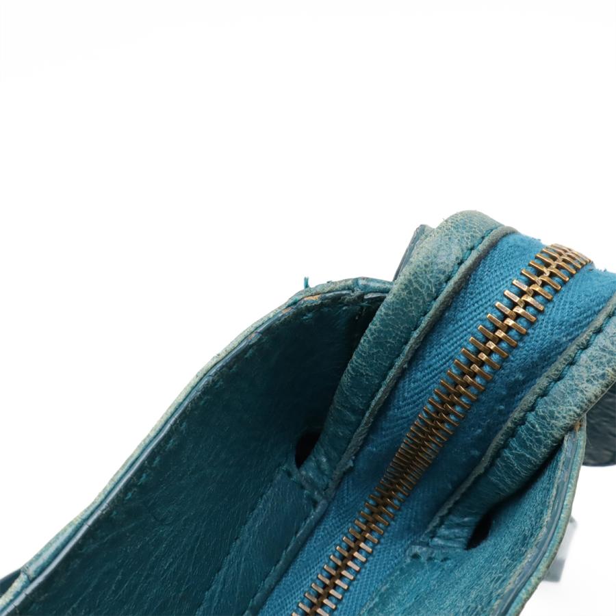 BALENCIAGA バレンシアガ クラシック ヴェロ ハンドバッグ トートバッグ 2WAY ショルダーバッグ レザー ピーコックブルー ミラー付き 235216 BALENCIAGA（バレンシアガ） クラシック ヴェロ ハンドバッグ トート