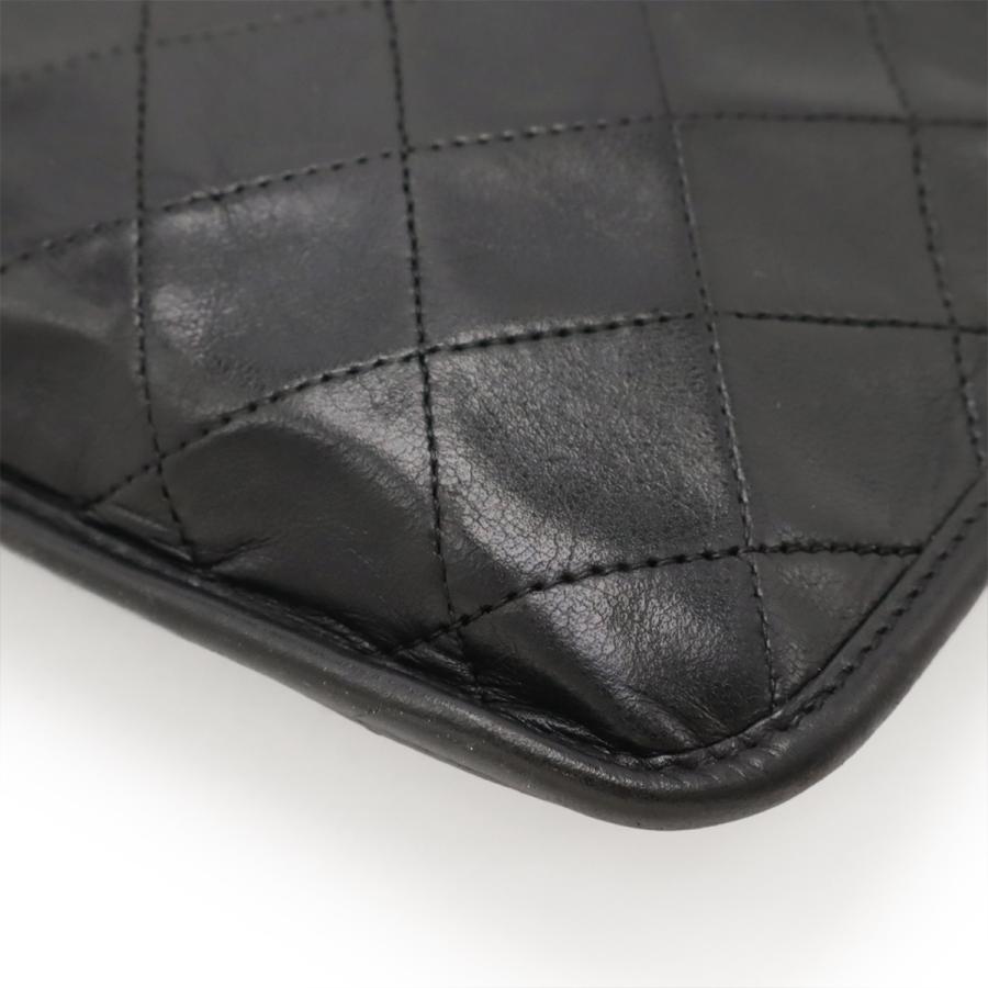 CHANEL シャネル マトラッセ ココマーク チェーンショルダー ショルダーバッグ トートバッグ 2WAY マチなし レザー ブラック 黒 | CHANEL | 02