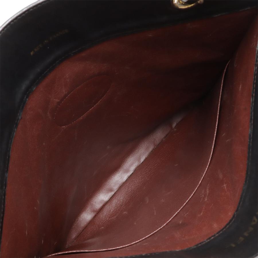 CHANEL シャネル マトラッセ ココマーク チェーンショルダー ショルダーバッグ トートバッグ 2WAY マチなし レザー ブラック 黒 | CHANEL | 04