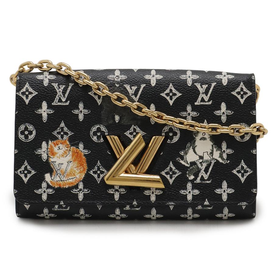 LOUIS VUITTON ルイ ヴィトン キャットグラム ポルトフォイユ ツイストチェーン チェーンウォレット ショルダーバッグ ブラック 黒 M63888 LOUIS VUITTON（ルイ・ヴィトン） ルイ ヴィトン キャットグラム