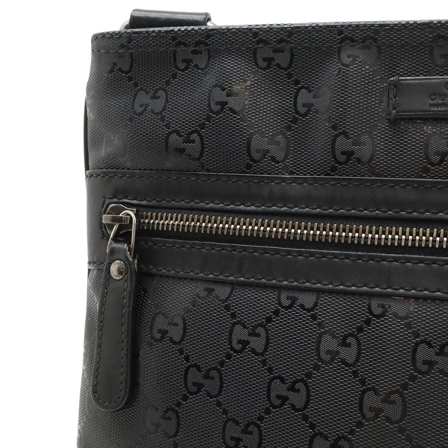 GUCCI グッチ GGインプリメ ショルダーバッグ 斜め掛けショルダー PVC レザー ブラック 黒 シルバー金具 295257 | GUCCI | 03
