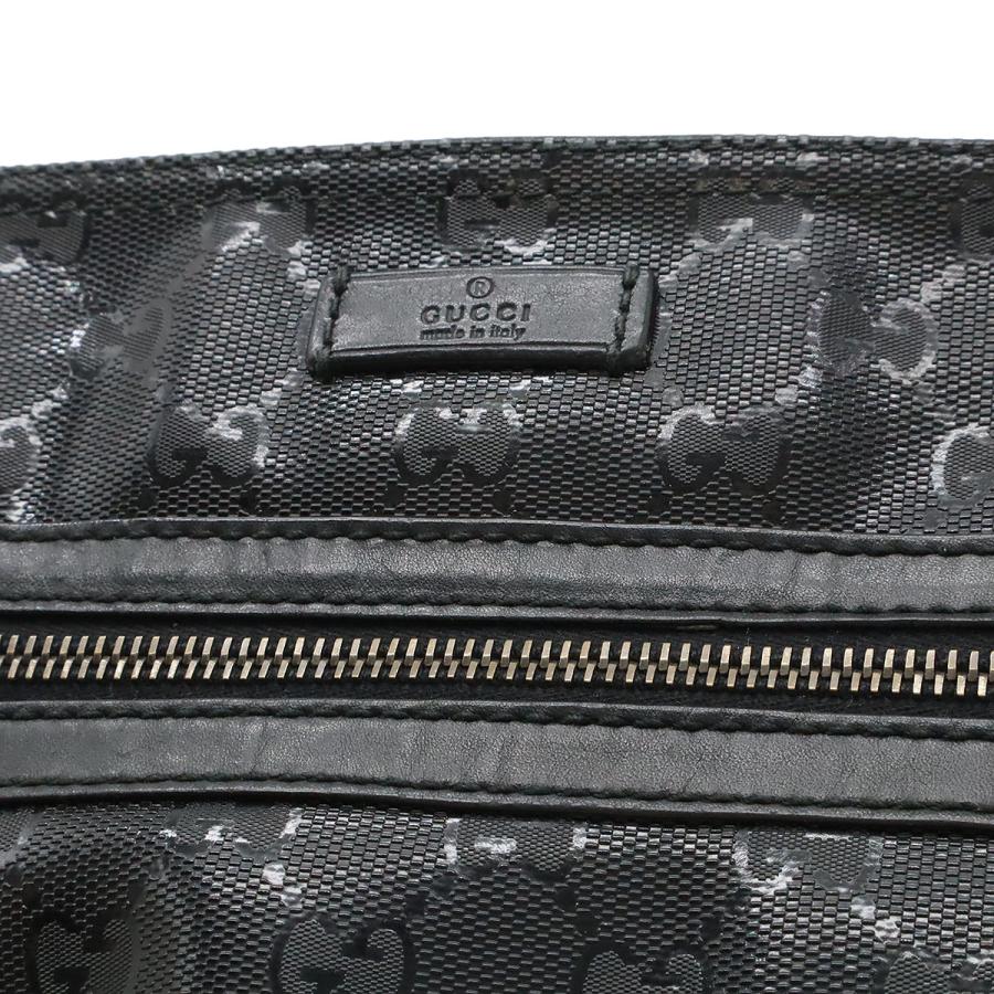 GUCCI グッチ GGインプリメ ショルダーバッグ 斜め掛けショルダー PVC レザー ブラック 黒 シルバー金具 295257 | GUCCI | 06
