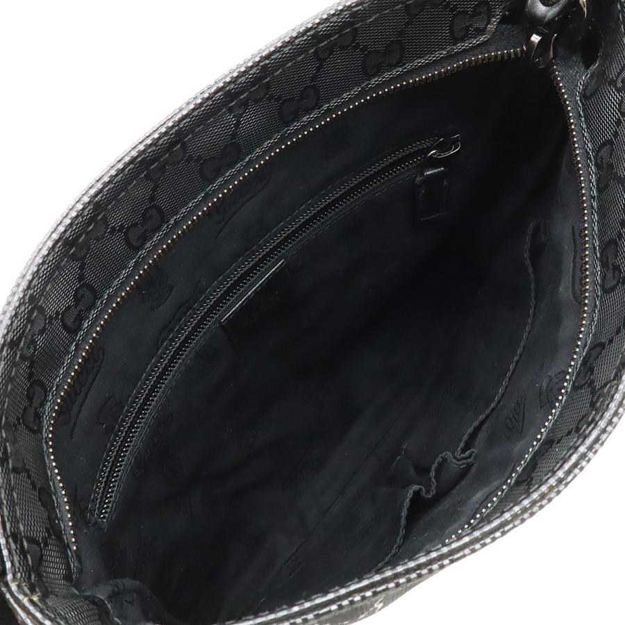 GUCCI グッチ GGインプリメ ショルダーバッグ 斜め掛けショルダー PVC レザー ブラック 黒 シルバー金具 295257 | GUCCI | 08
