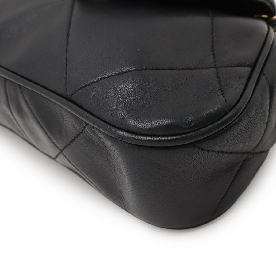 CHANEL シャネル マトラッセ ココマーク チェーンショルダー ショルダーバッグ ポシェット ラムスキン レザー ブラック 黒 ゴールド金具 A2000 | CHANEL | 02