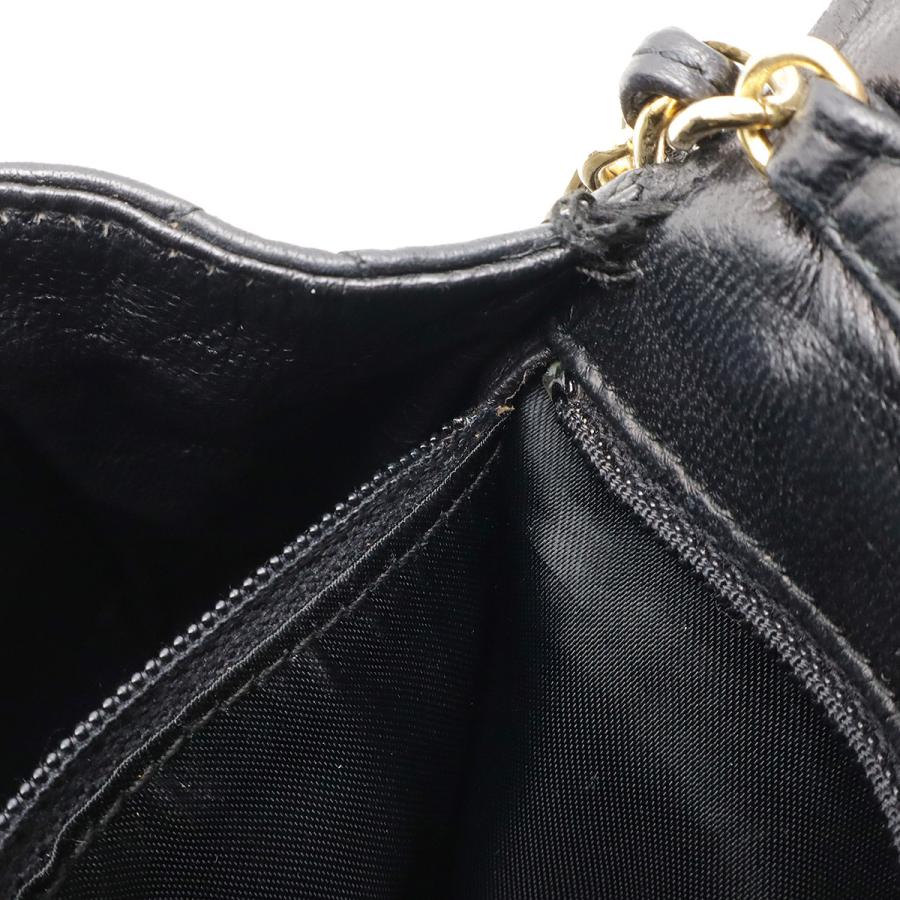 CHANEL シャネル マトラッセ ココマーク チェーンショルダー ショルダーバッグ ポシェット ラムスキン レザー ブラック 黒 ゴールド金具 A2000 | CHANEL | 06