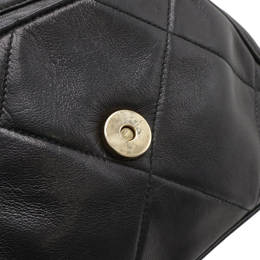 CHANEL シャネル マトラッセ ココマーク チェーンショルダー ショルダーバッグ ポシェット ラムスキン レザー ブラック 黒 ゴールド金具 A2000 | CHANEL | 07