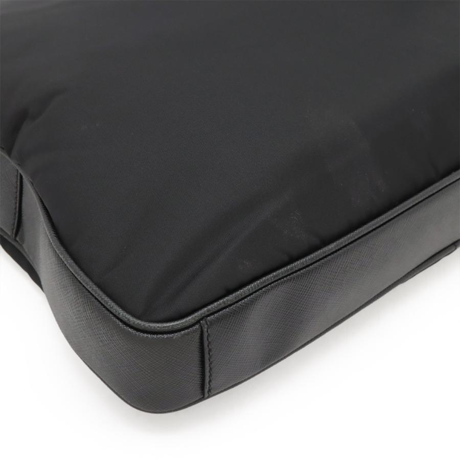 PRADA プラダ トライアングルロゴ ビジネスバッグ ブリーフケース 書類カバン 2WAY ショルダーバッグ ナイロン NERO ブラック シルバー金具 2VE368 | PRADA | 02