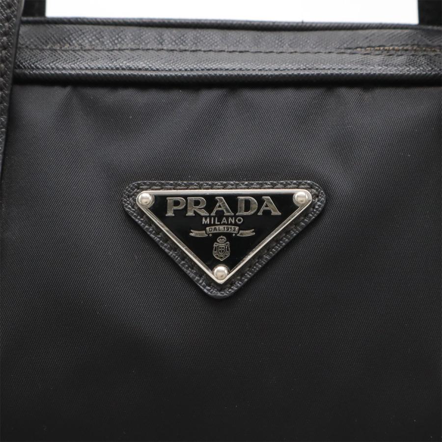 PRADA プラダ トライアングルロゴ ビジネスバッグ ブリーフケース 書類カバン 2WAY ショルダーバッグ ナイロン NERO ブラック シルバー金具 2VE368 | PRADA | 04