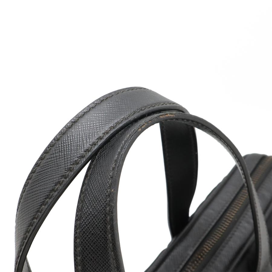 PRADA プラダ トライアングルロゴ ビジネスバッグ ブリーフケース 書類カバン 2WAY ショルダーバッグ ナイロン NERO ブラック シルバー金具 2VE368 | PRADA | 06