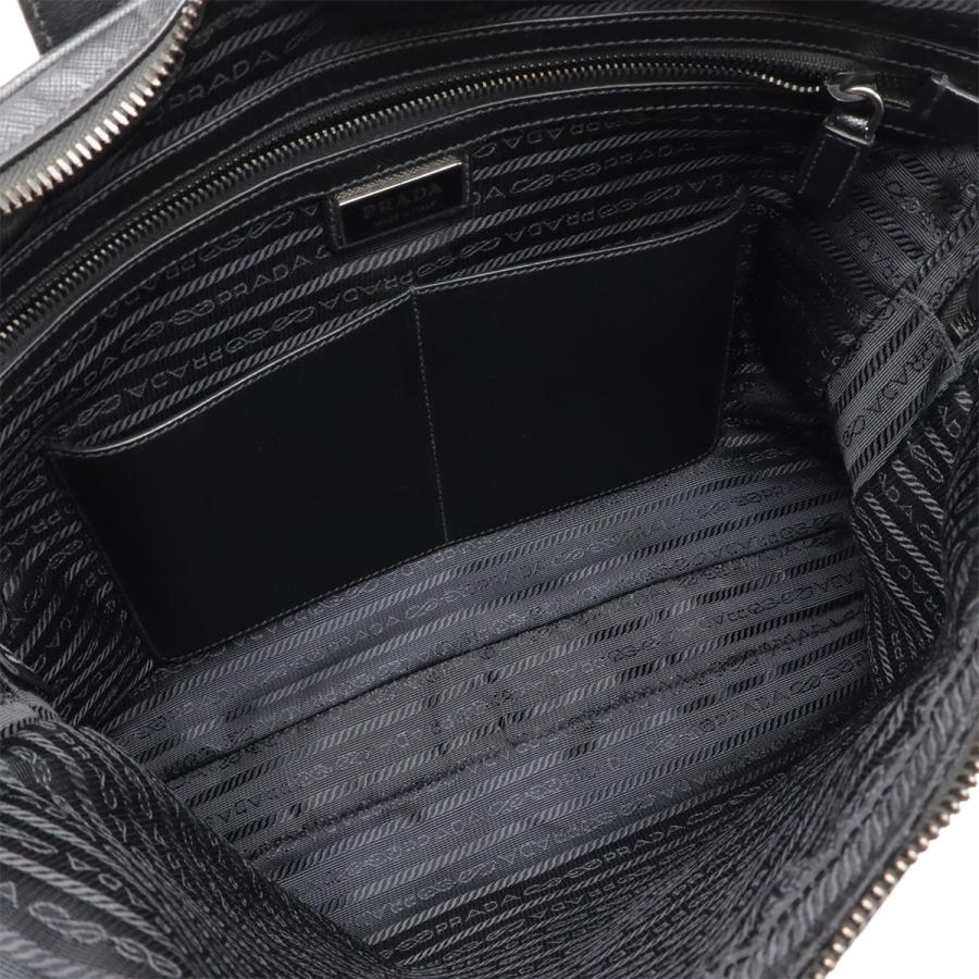 PRADA プラダ トライアングルロゴ ビジネスバッグ ブリーフケース 書類カバン 2WAY ショルダーバッグ ナイロン NERO ブラック シルバー金具 2VE368 | PRADA | 07