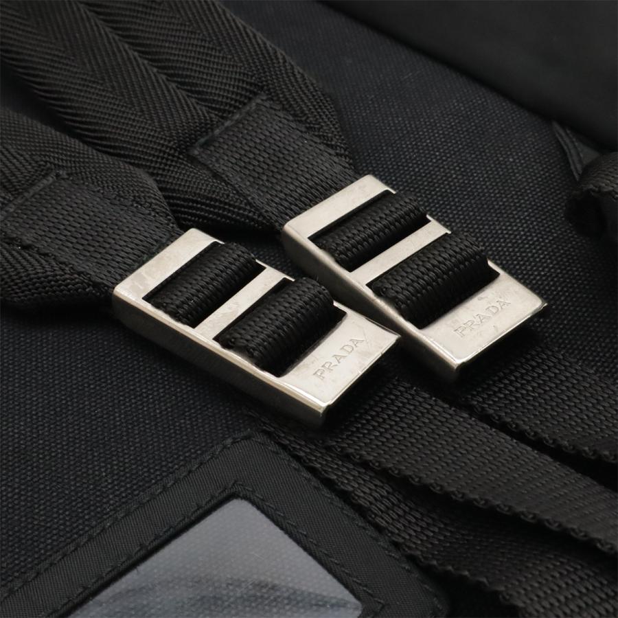 PRADA プラダ リュックサック バックパック デイパック ナイロン NERO 黒 ブラック シルバー金具 国内ブティック購入品 V135 | PRADA | 05